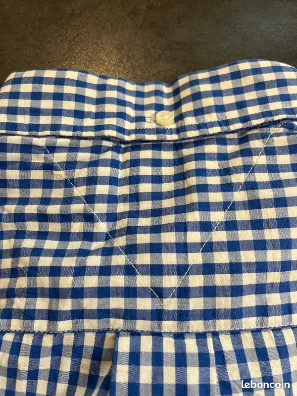 Chemise vichy bleu Tommy Hilfiger taille M (image 7)
