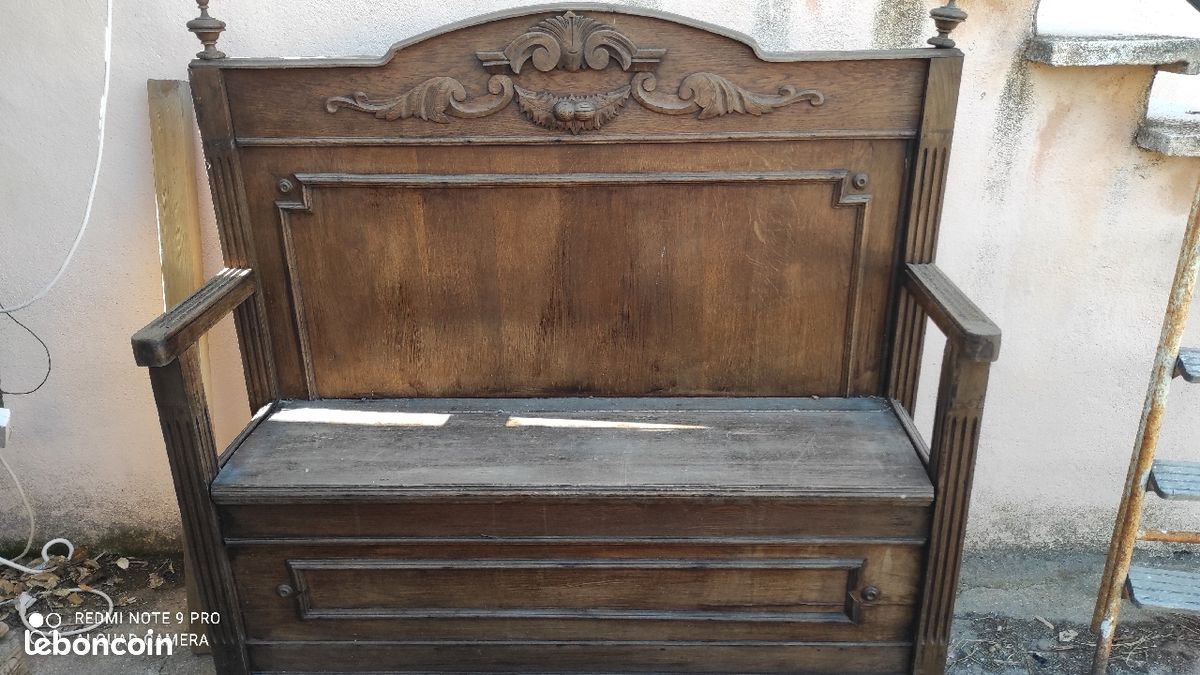 Banc coffre en bois (image 4)