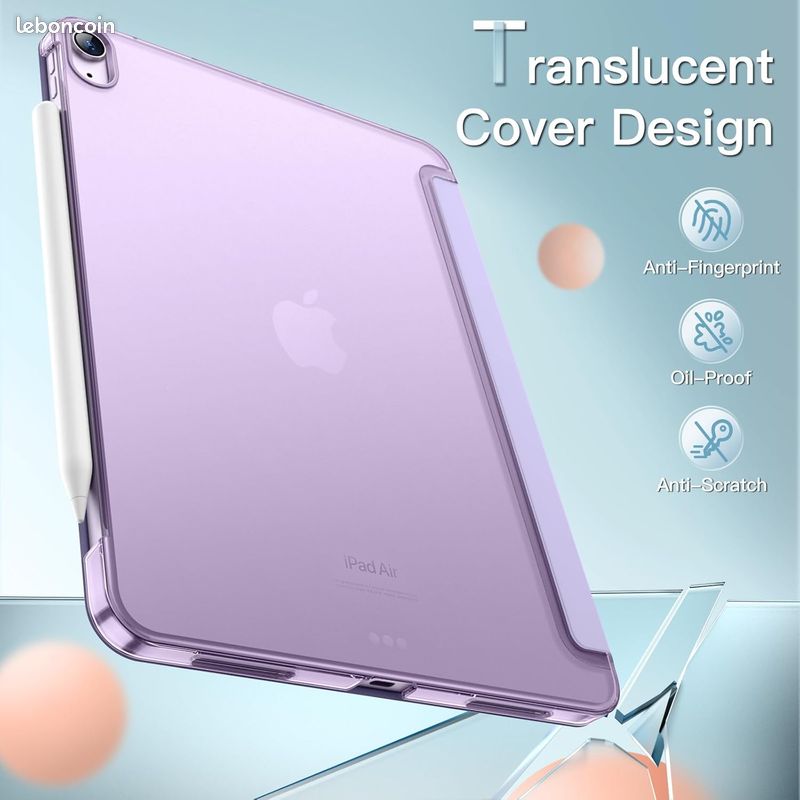 Coque Dure FINTIE Pour IPad Air 11" M3/M2 (2025/2024) Et IPad Air 10.9" 5e/4e Génération - Vert Pastel