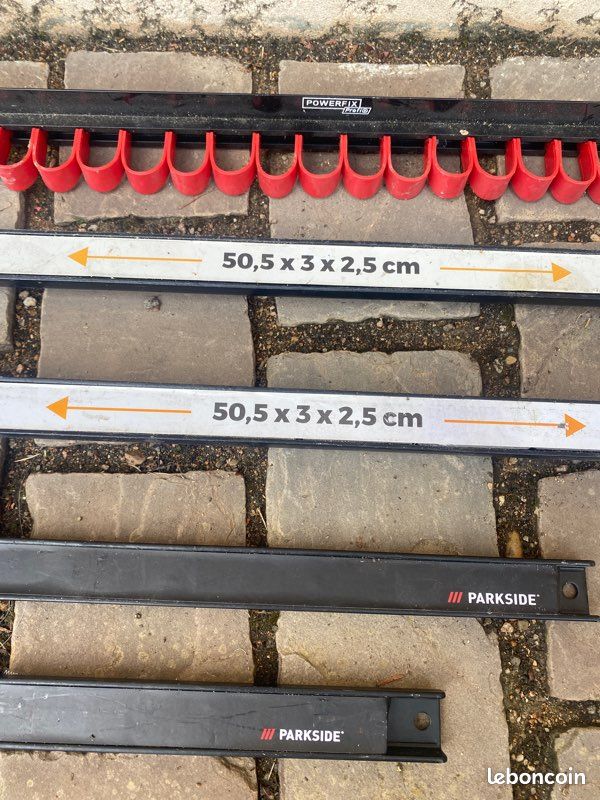 Lot rangement outils établi – 4 barres magnétiques + porte-outils (image 2)