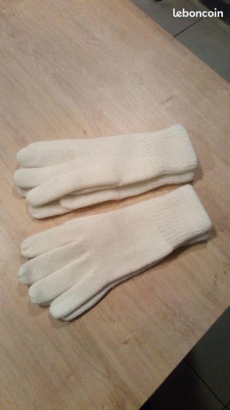 Neuf-Deux-Paires-De-Gants-Blanc (image 1)