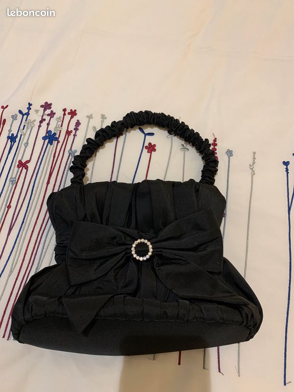 Sac de soirée noir (image 1)