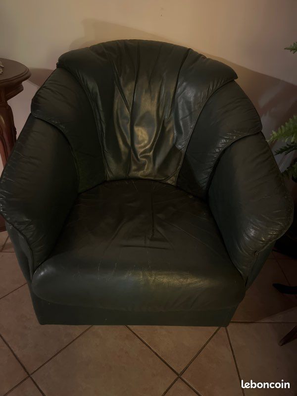 Fauteuil en cuir (image 1)