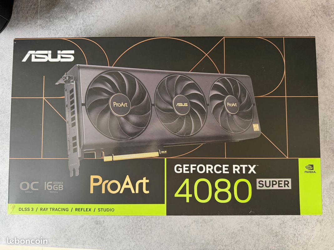 RTX 4080 SUPER ASUS ProArt OC 16Go (garantie + facture) (image 1)