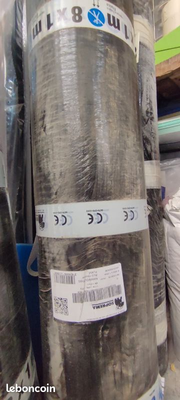 Soprema mammouth Chape souple étanchéité SBS Alu Flam 8x1m NEUF (image 1)