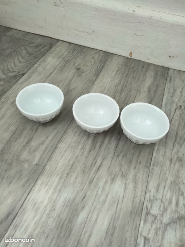 Lot de verrines coupelles en porcelaine blanche Cosy & Trendy (image 1)