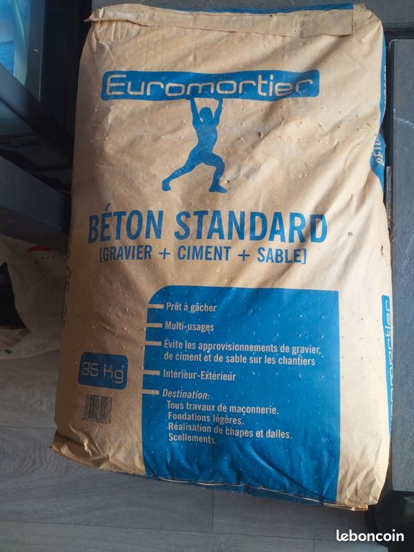 dalle béton volume sac de beton 30kg