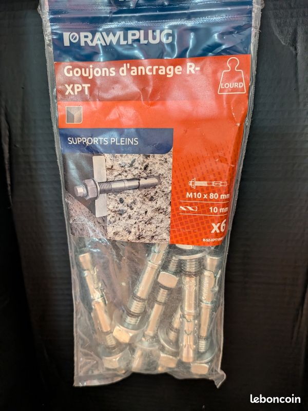Goujon d'ancrage RAWLPLUG M10x80 (image 1)