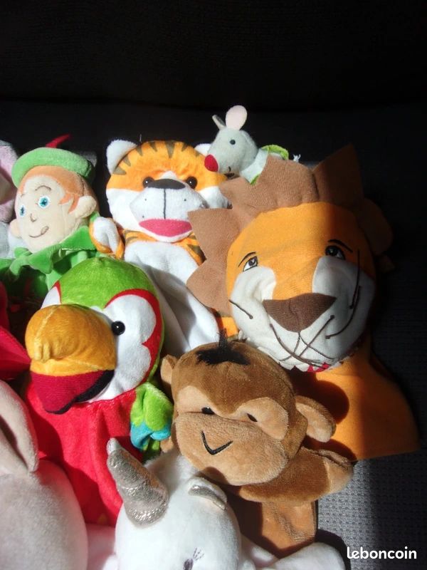 Super lot 14 marionnettes doudou peluches (image 5)