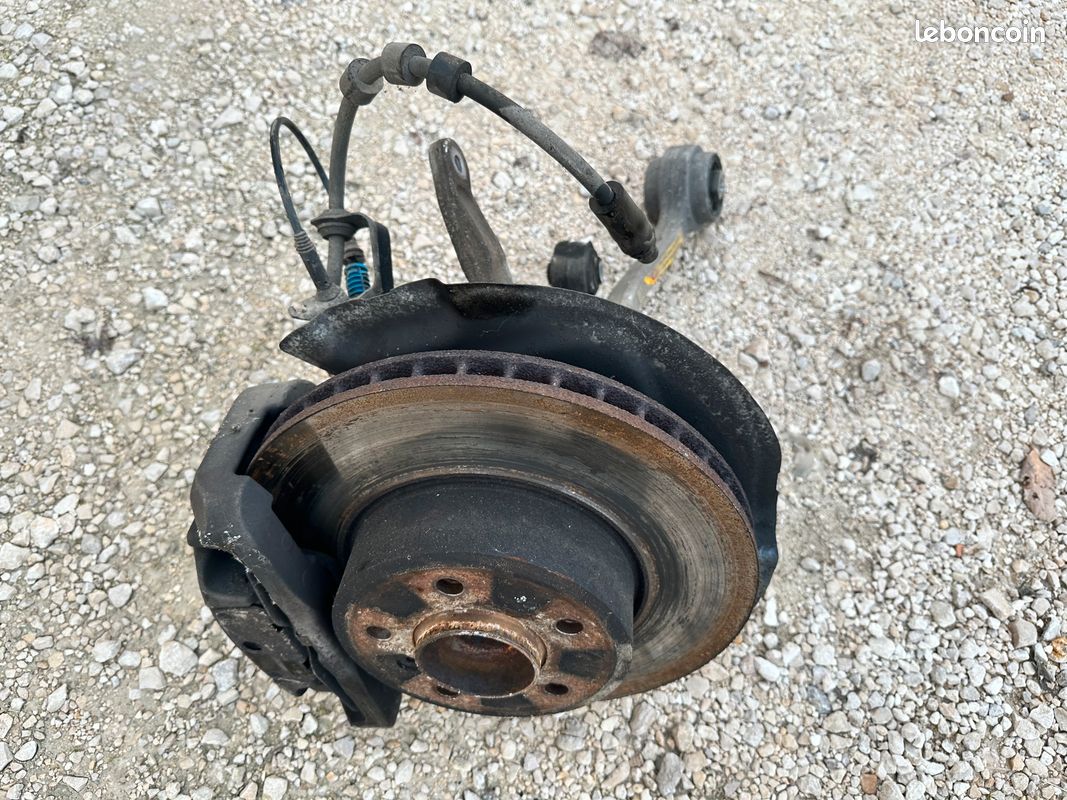 Moyeu de roue fusée complete et bras avant droit passager bmw e60 e61 2003 a 2010 6760954R (image 3)