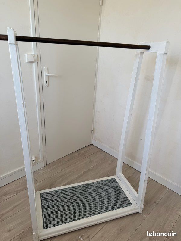Portant en bois et plaque de verre (image 1)