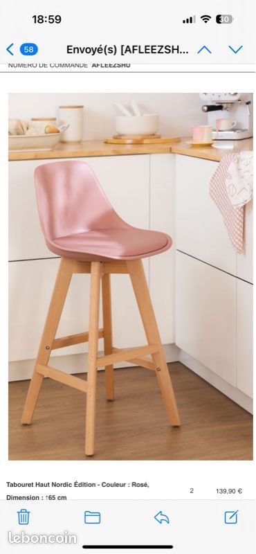 2 tabourets hauts (image 2)