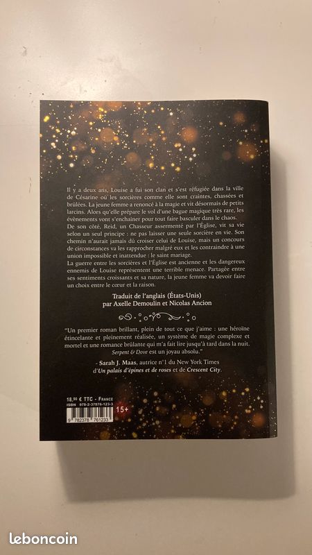 Livre SF "serpent and dove" Tome 1 (image 2)