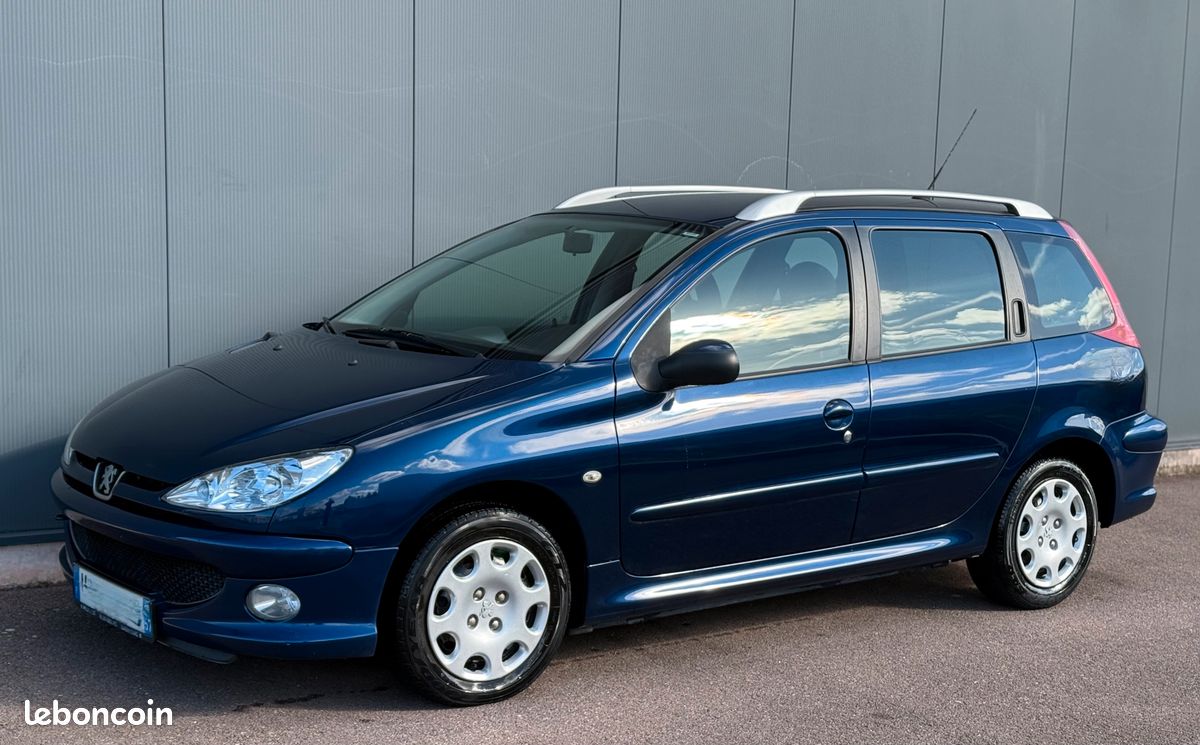 PEUGEOT 206 BREAK 1,4 HDI 70 cv TRENDY PACK TBEG 62 000 KMS ETC ...