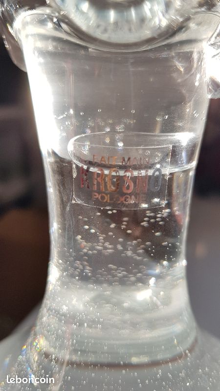 Carafe Cristal Krosno fait mains (image 3)