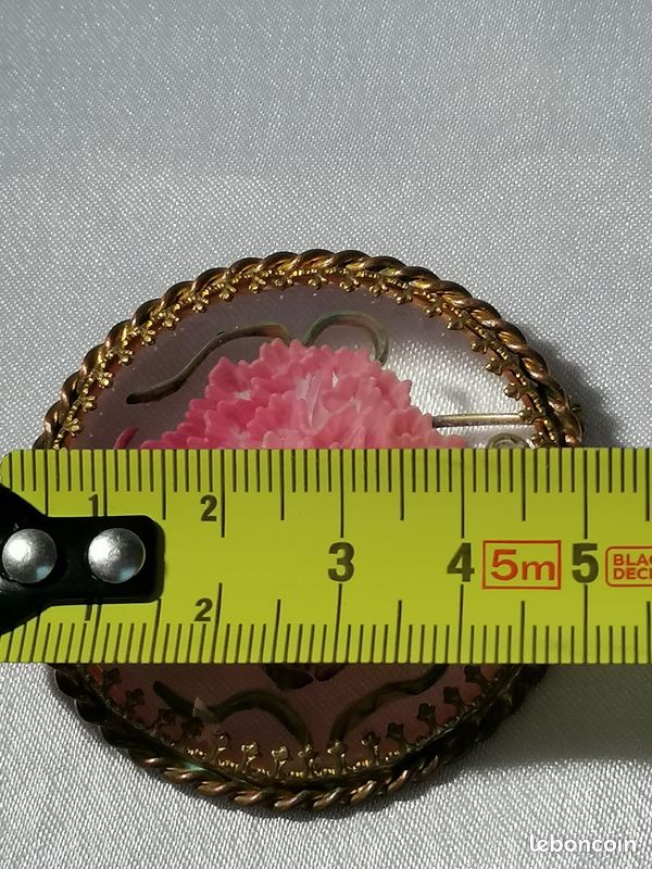 Broche Ancienne En Lucite Style Art Déco - Occasion, Bon état Général, Vintage