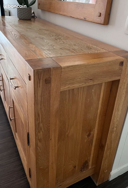 Ensemble salon : Meuble télé + Buffet bahut bas + console à deux tiroirs (image 7)