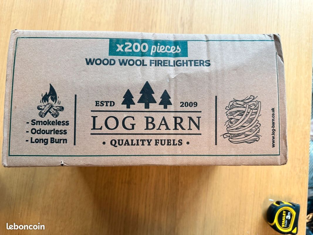 Allume-feu naturel en bois Ooni pour barbecues ou fours à pizza Allume-feu naturel en bois Ooni pour barbecues ou fours à pizza