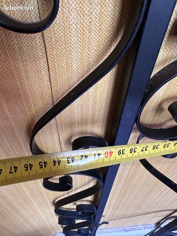 Porte-manteau vintage fer forgé avec miroir – idéal DIY / relooking (image 6)