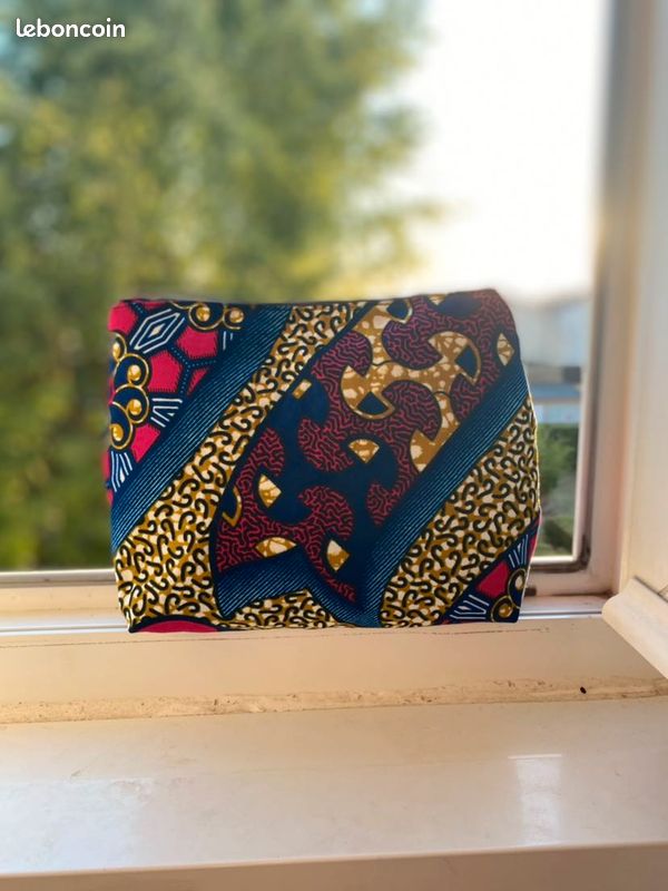 Trousse de toilette en tissus wax (image 2)