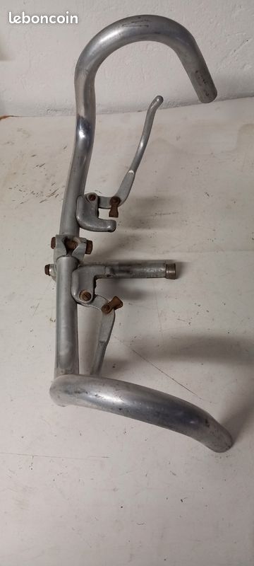 Rare Ancien Guidon AVA Potence Soudée Vélo 1930 Old Bike Handlebar 32