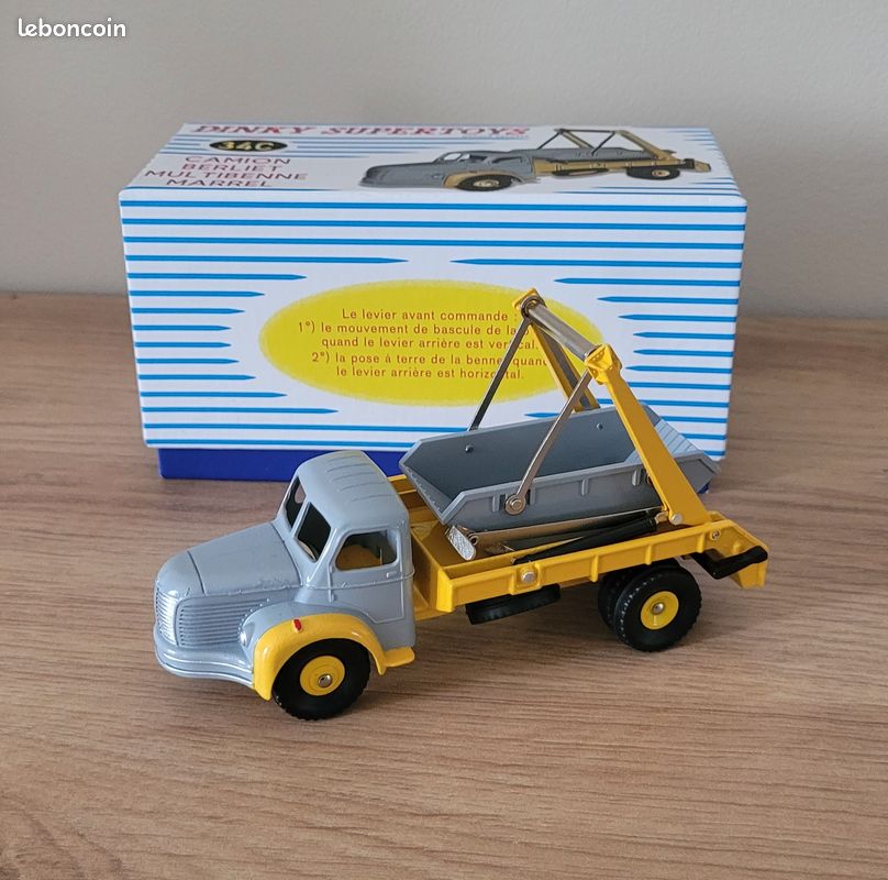 Ancien Camion Dinky Toys Berliet Benne, Jouet Vintage, état D'usage