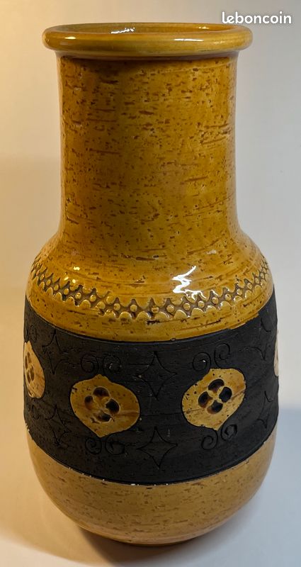 Vase Bitossi du milieu du XXe siècle, de la maison Rosenthal Netter pour Aldo Londi (image 5)