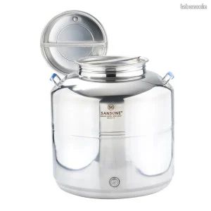 Fût inox alimentaire / huile d'olive - 50L (image 1)