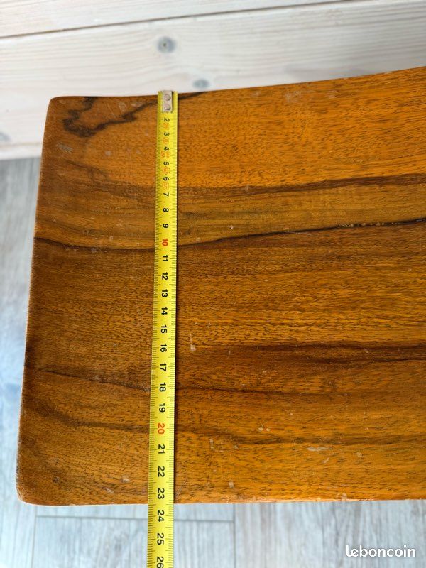 Tabouret vintage éléphant Teck 1950s déco africain (image 14)