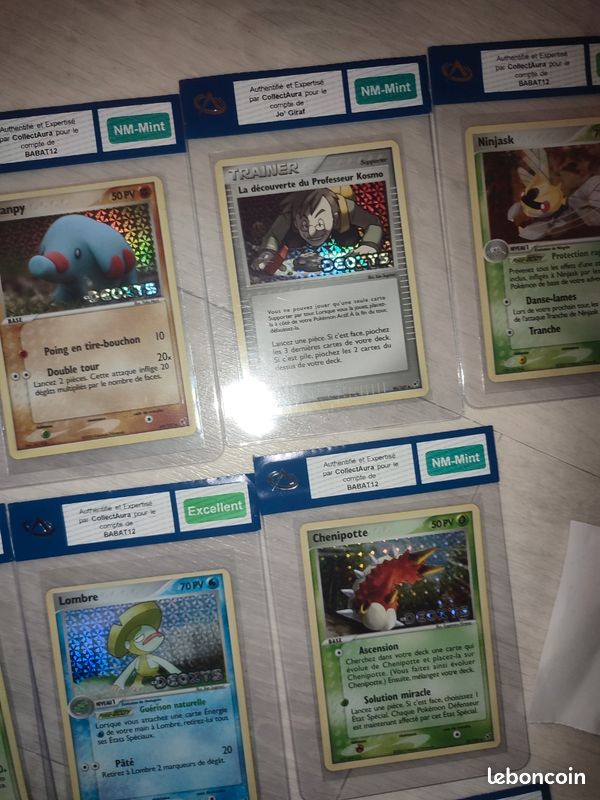 Cartes Pokémon ex Deoxys pré gradées (image 4)