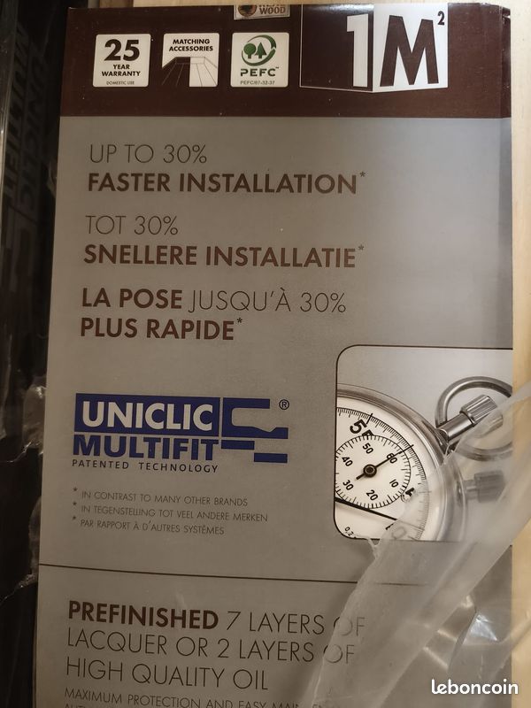 12m² quick step épaisseur 12.5mm parquet contrecollé cadenza chene blanc extra mat - luxueux (image 7)