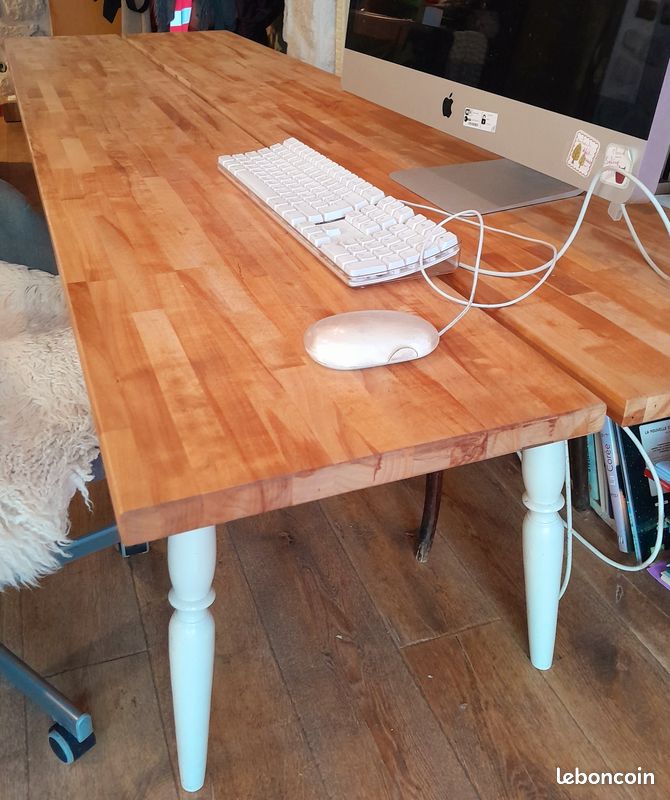 Grande table salle à manger bois scandinave (image 3)