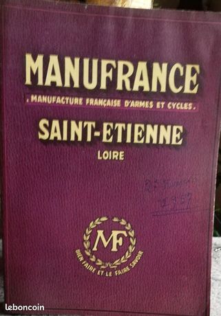 Catalogue MANUFRANCE d' ARMES et de CYCLES de SAINT