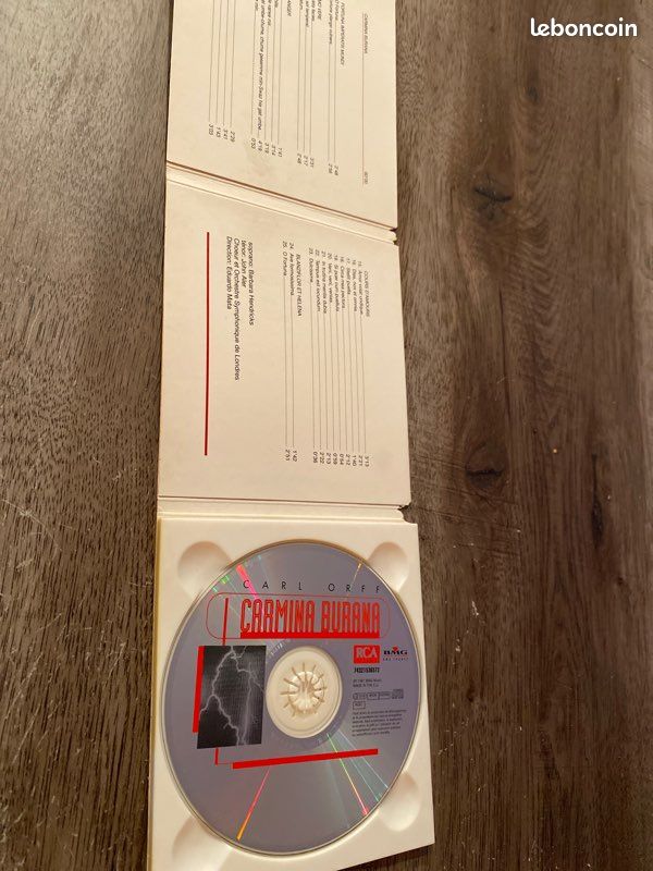 CD carmina burana Carl offre (image 2)