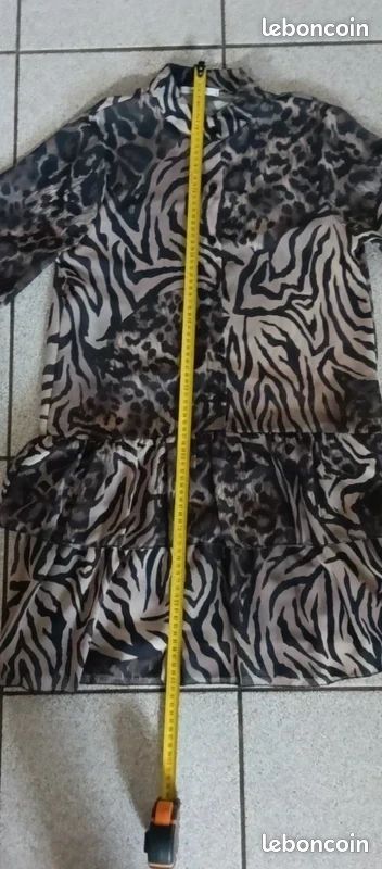 Robe Talbots Imprimé Tigre – Taille 8P Petite – Neuve Avec Étiquette