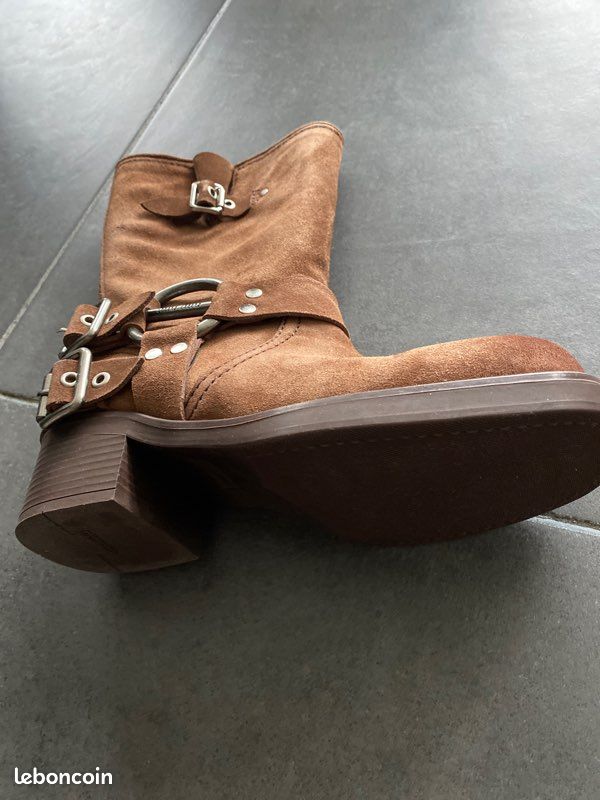 Daim Bottines Miu Miu Miu Miu Bottines En Daim 95 Mm Marron