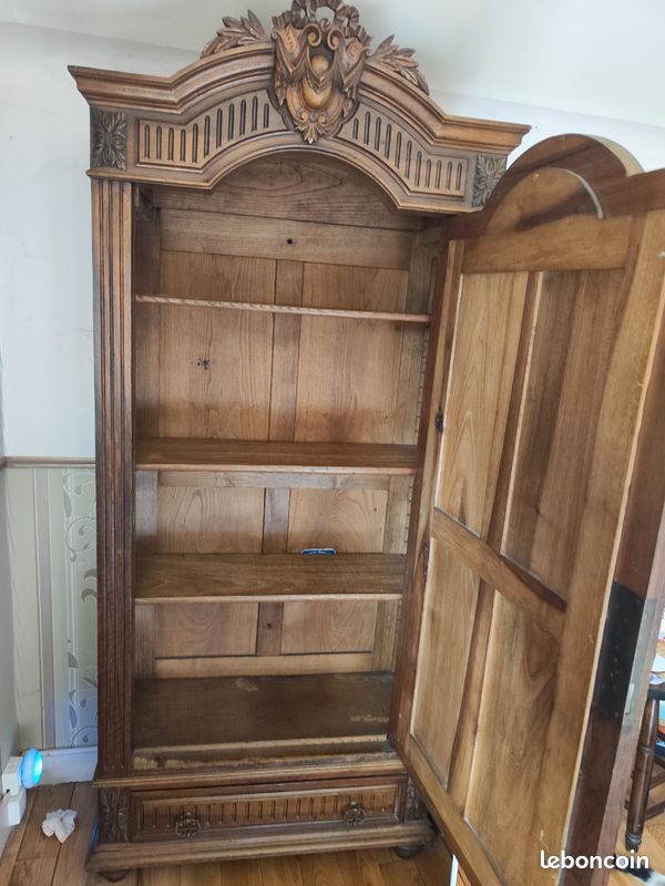 Armoire bois et miroir (image 2)