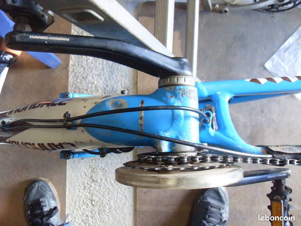 Cannondale Jekyll génération 2 gen II 26p 26" M mavic crossmax sram 2x9 X5 X9 full suspension Fox très réglable + LO MTB Vtt bleu enduro leger 13,8kg revisé super état hormis petit poc 26 pouce +-2013 (image 10)