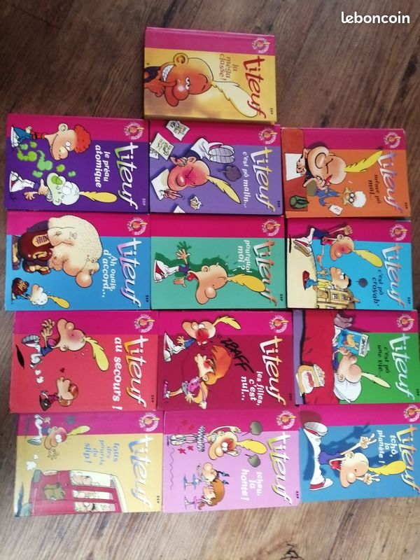 Lot 13 livres TITEUF Bibliothèque Rose (image 1)