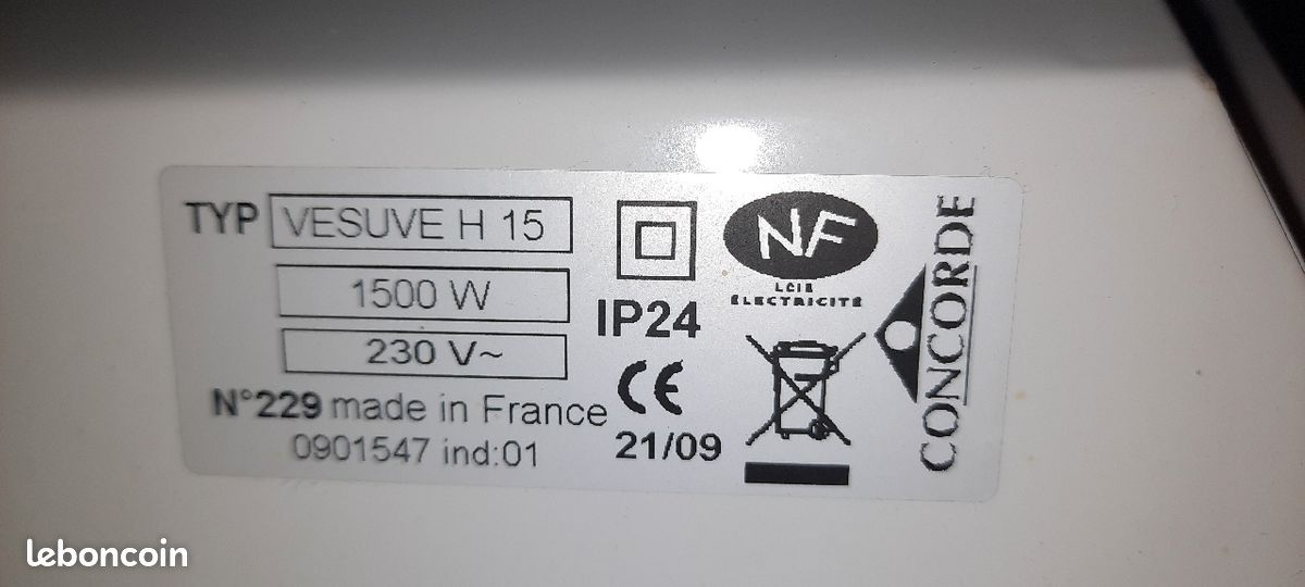 Convecteur 1500w (image 2)