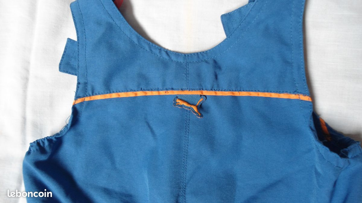 Salopette bleue PUMA garçon taille 6 mois (image 3)