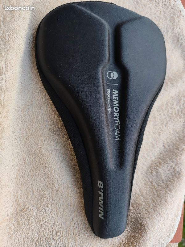 Housse de Selle de Vélo Gel Extra Doux et Mousse à Mémoire Noir Adulte