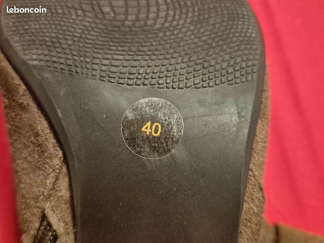 Bottes nubuck daim taille 40 (image 4)