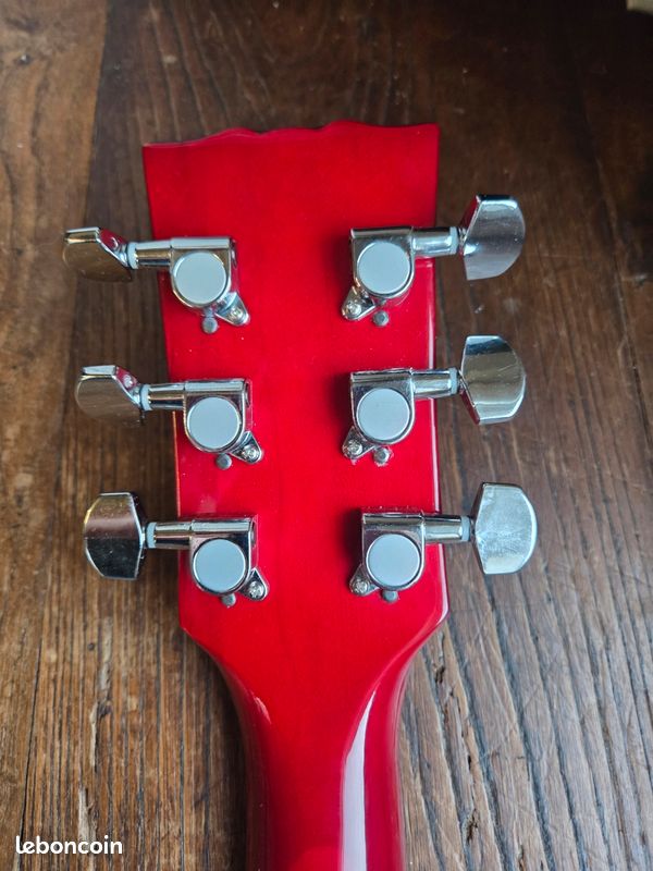 [VDS/ECH] 🎸 Guitare électrique Harley Benton Vintage Series HB-35 Cherry – Demi-caisse type ES335 (image 6)