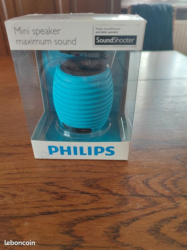 Mini speaker (enceinte)bleu et noir (image 1)