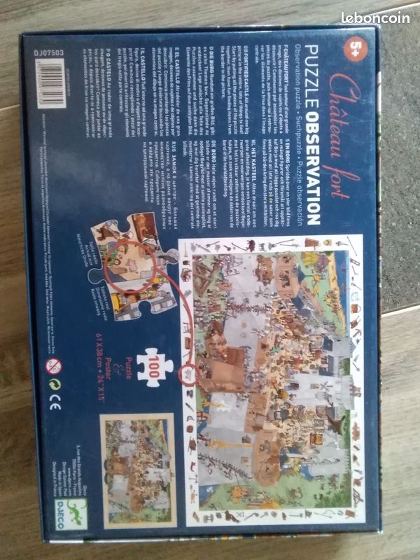Puzzle observation thème château fort 100 pièces (image 2)