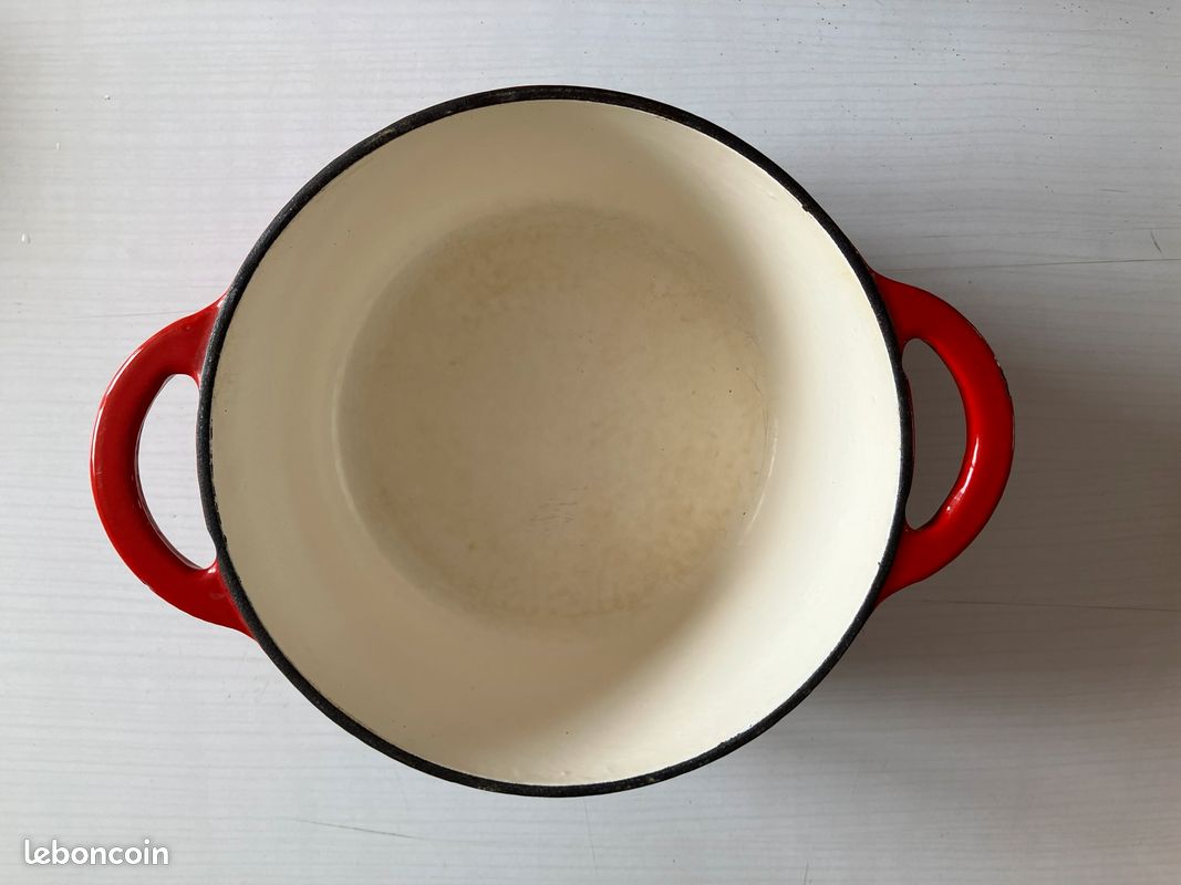 Cocotte en fonte émaillée 20 cm - Année 60/70 (image 5)