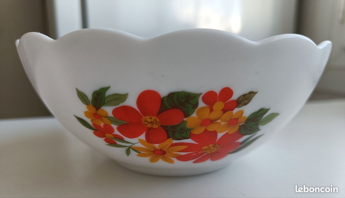 Saladier Arcopal vintage - Les greniers de Lily