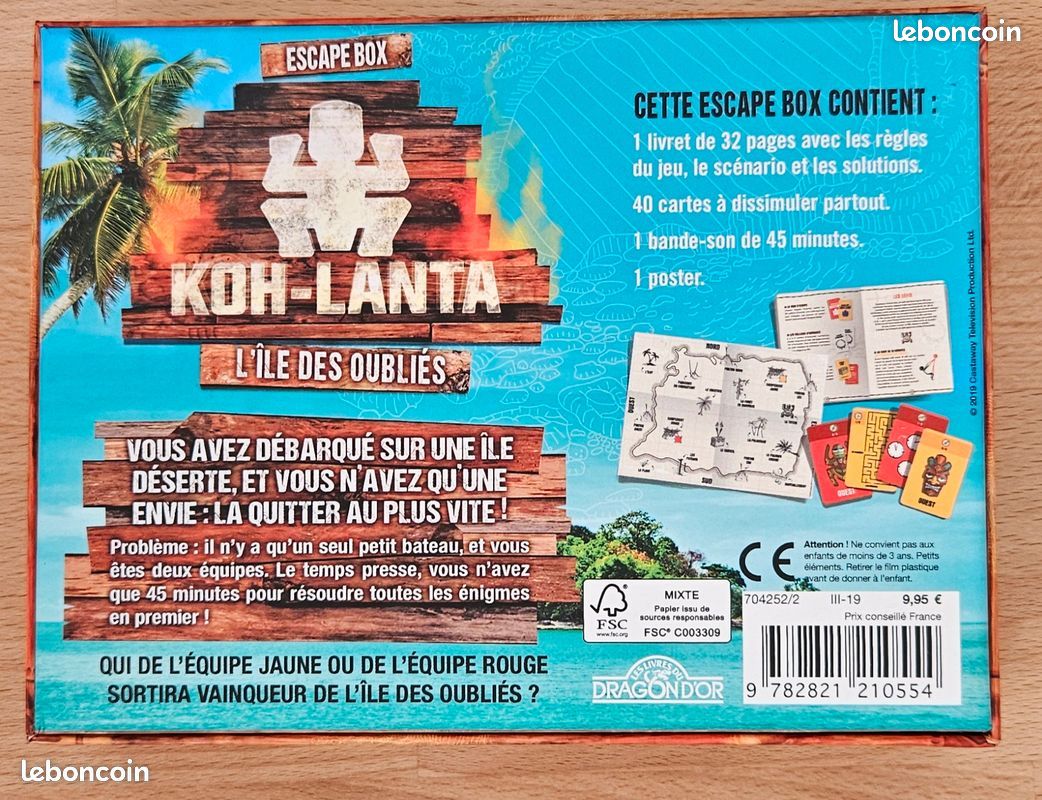 Koh-Lanta - L'île des oubliés Escape Box - Escape game enfant de 2 à 5 joueurs - Dès 8 ans - Tome 1 (image 2)