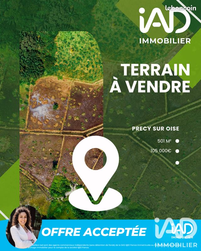 Terrain 501 m² · à Précy-sur-Oise · 501 m² · 105 000 €